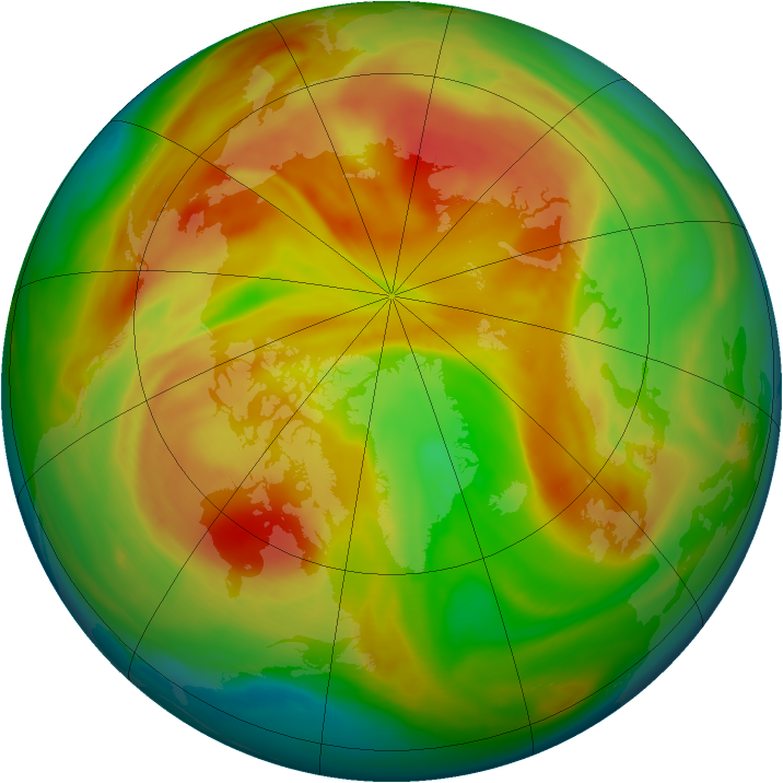 Arctic ozone map for 06 April 2008